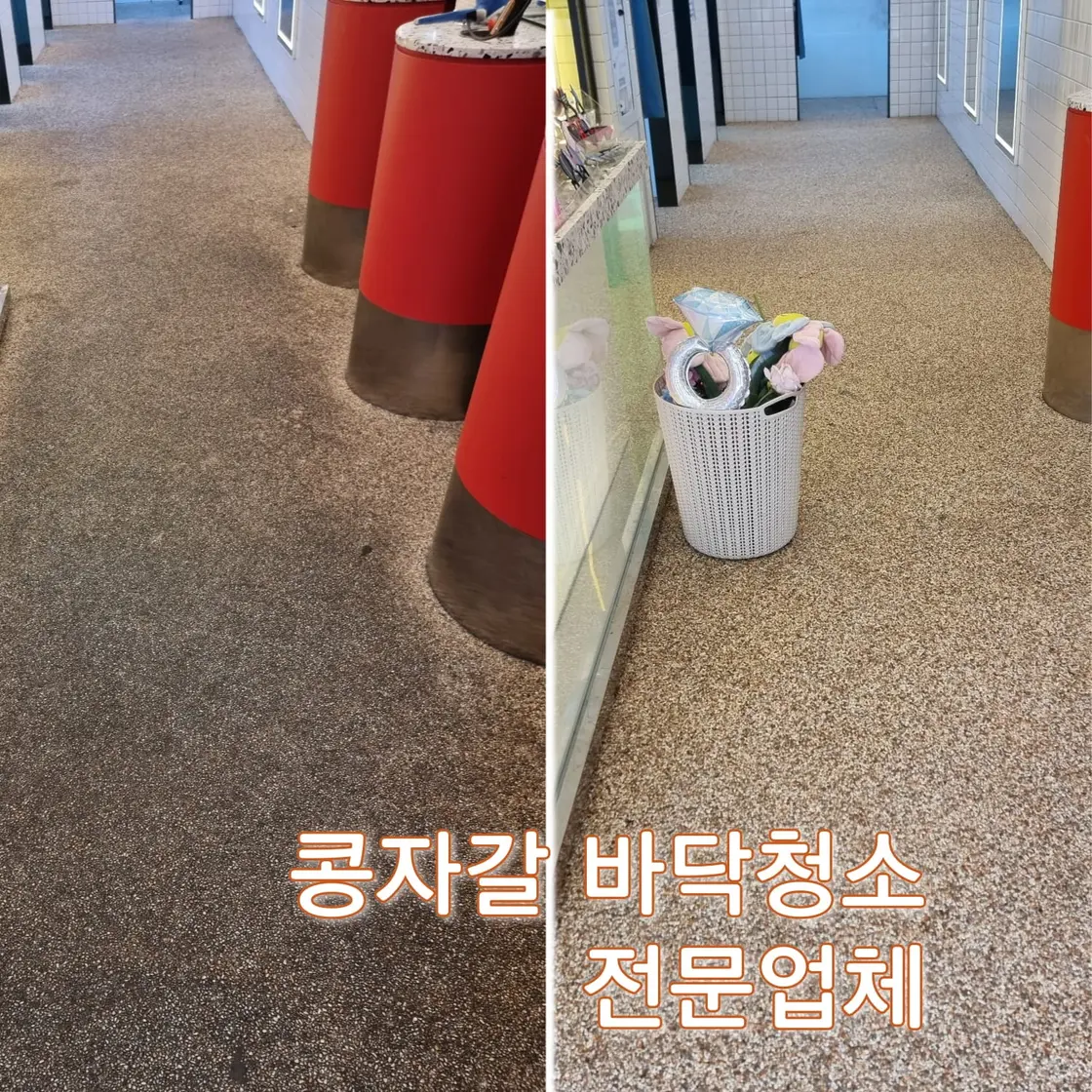 서울 콩자갈 바닥청소 전문업체 경기도 카페 상가 출장 전문 - 시공 사진 3